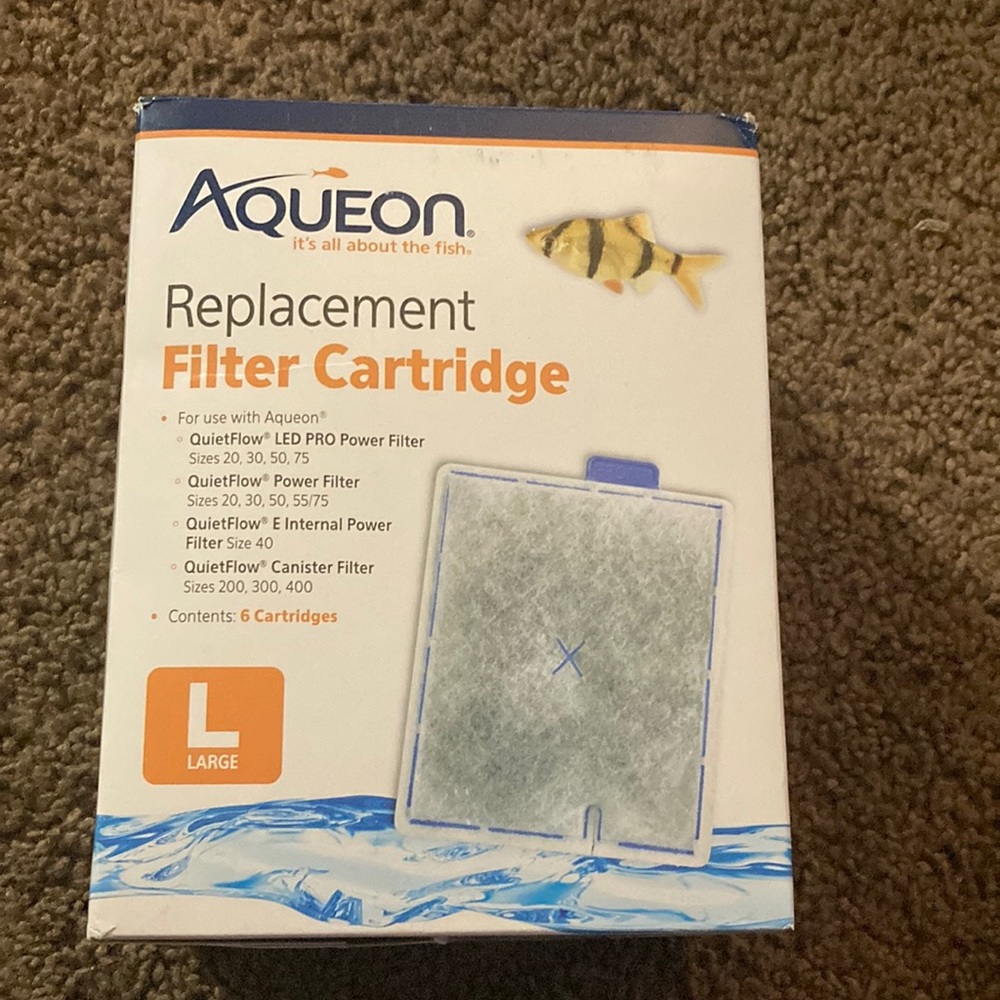 Fish replacement filter cartridge